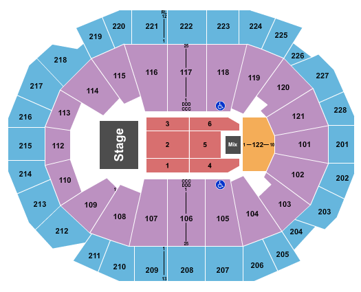 Fiserv Forum Ana Gabriel Seating Chart